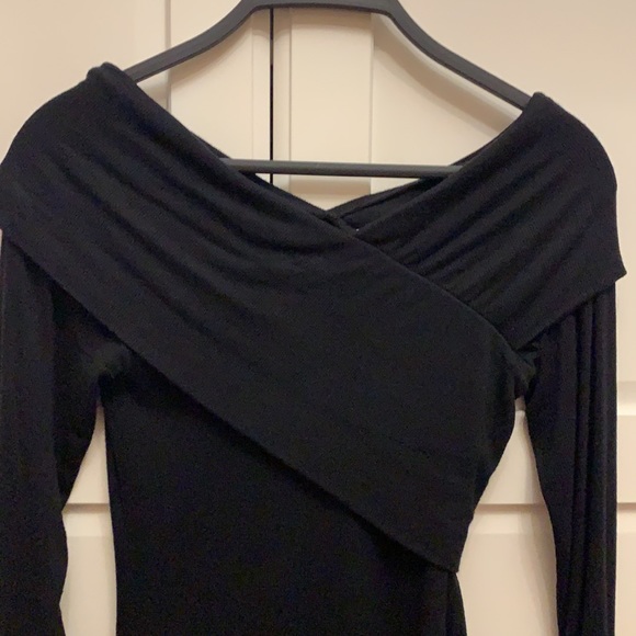 Babaton Black Long Sleeve Knit Top - Picture 2 of 4
